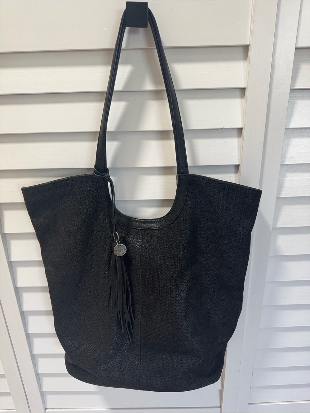 Lucky Brand Ebon Perforated Tote Black